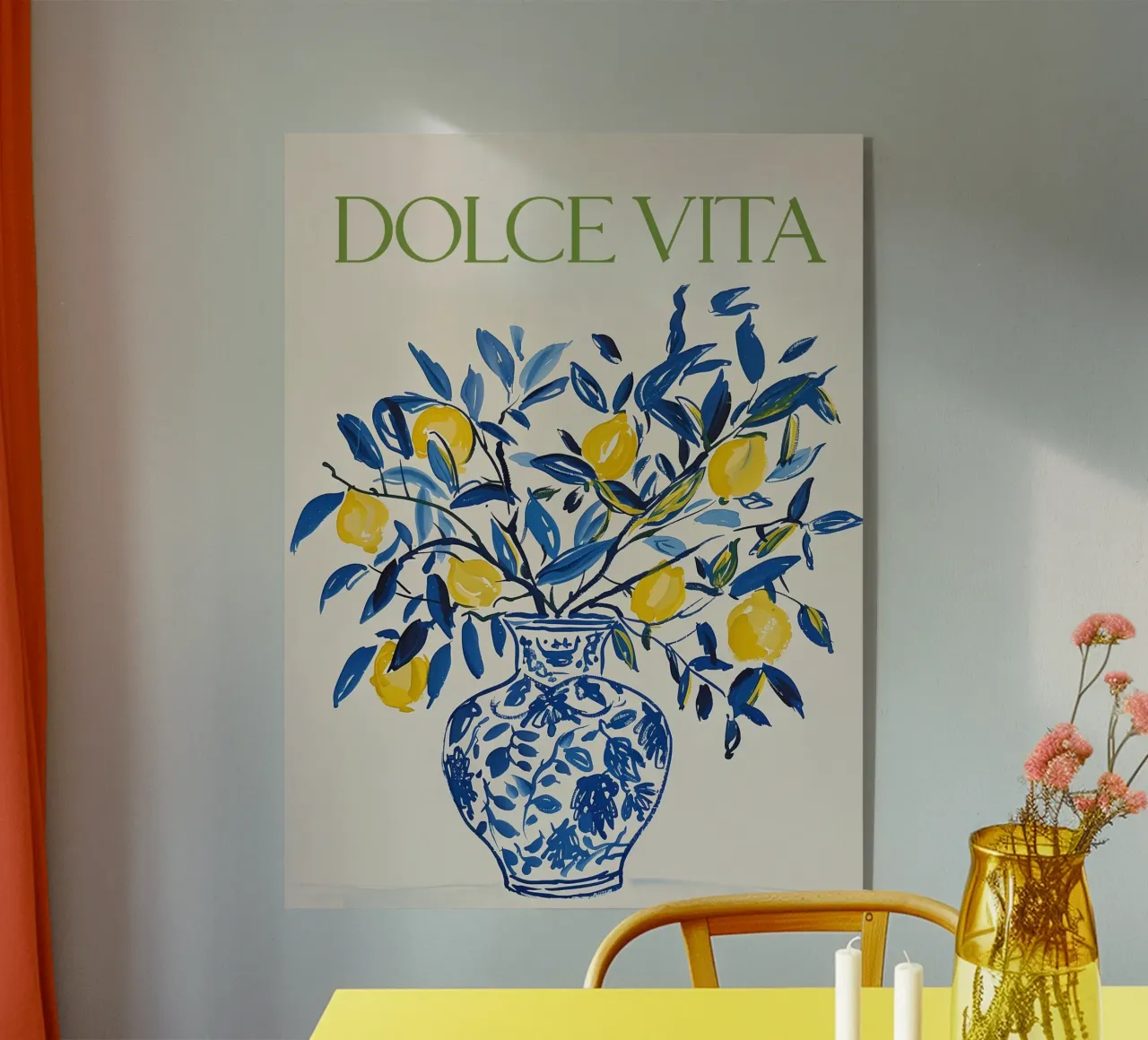 Zitrone drucken, Italien Poster, Zitrone Acryl-Glas von DolceVita