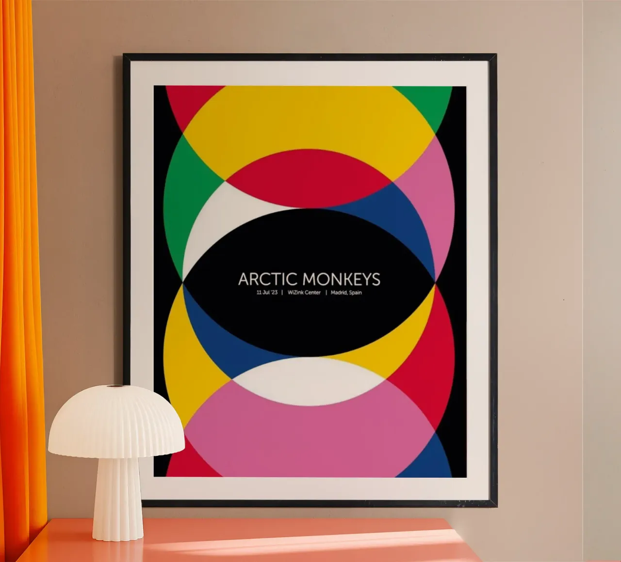 L'Artico a colori poster con telaio in legno da Alex happy shop