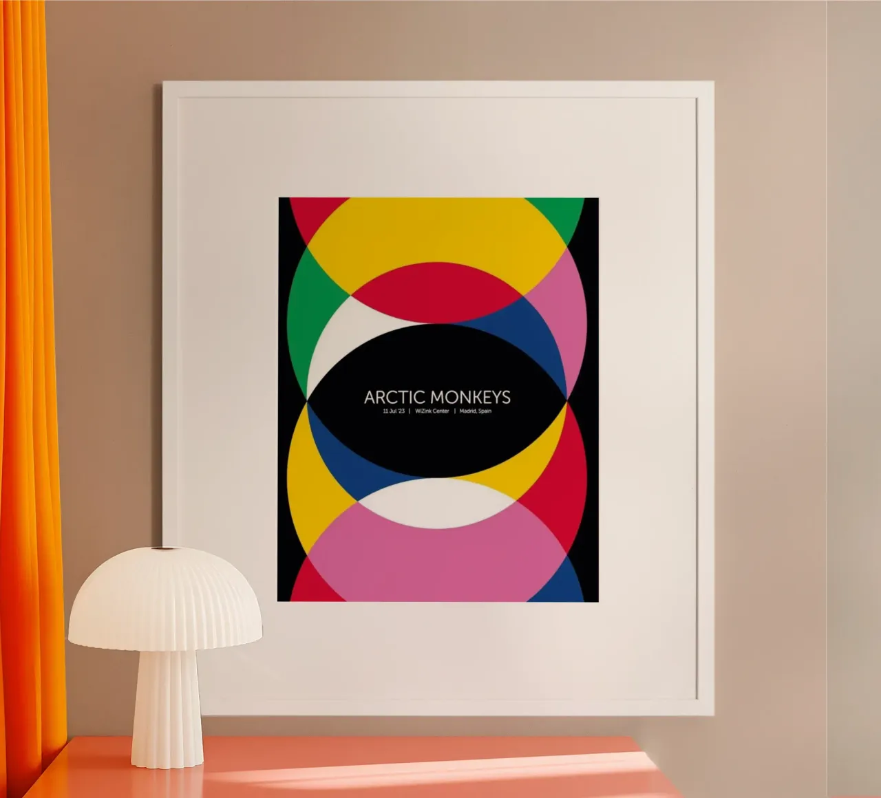 L'Artico a colori poster con telaio in legno da Alex happy shop
