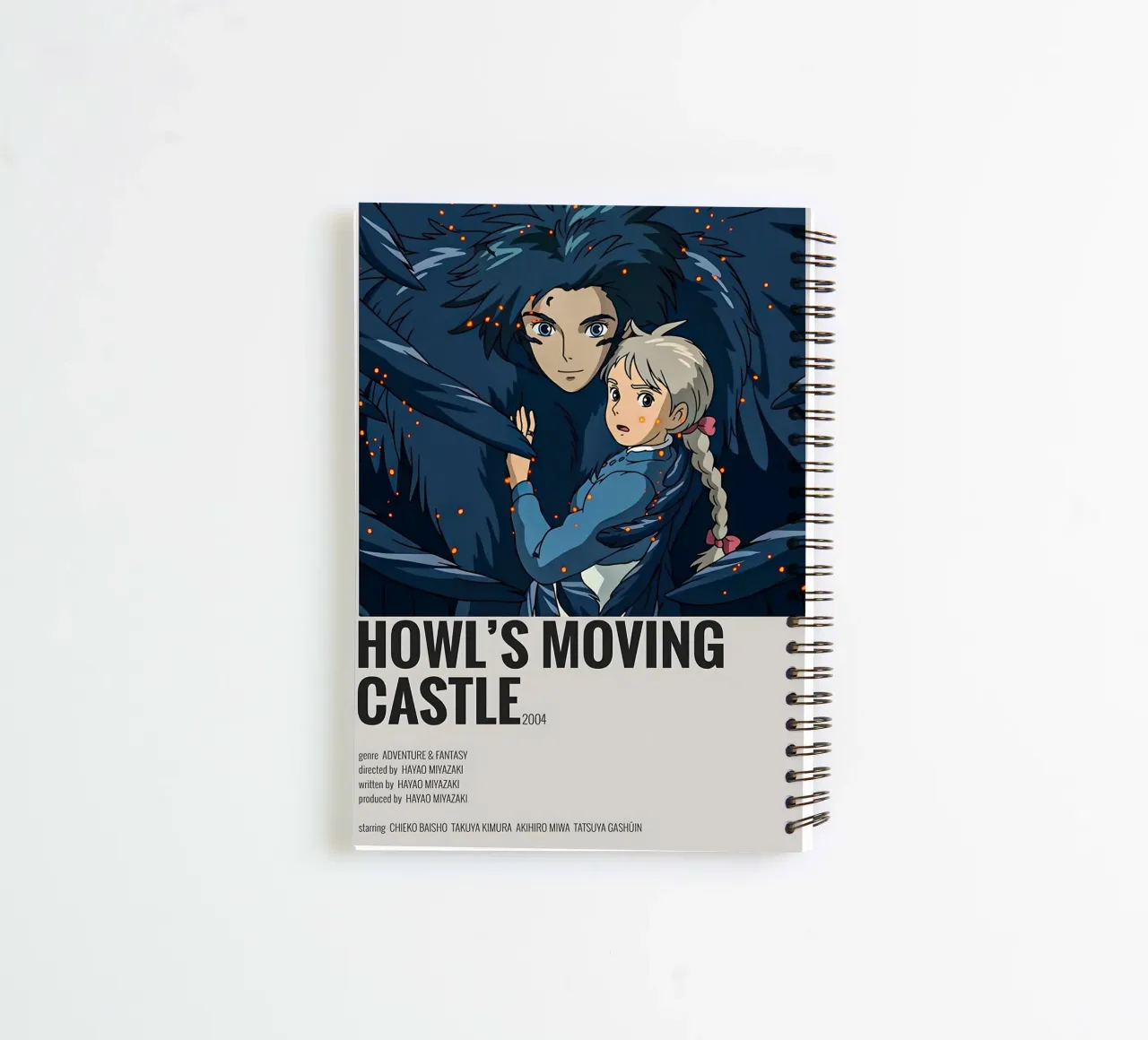 HOWL'S MOVING CASTLE 2004 spiral notebook by Totoya