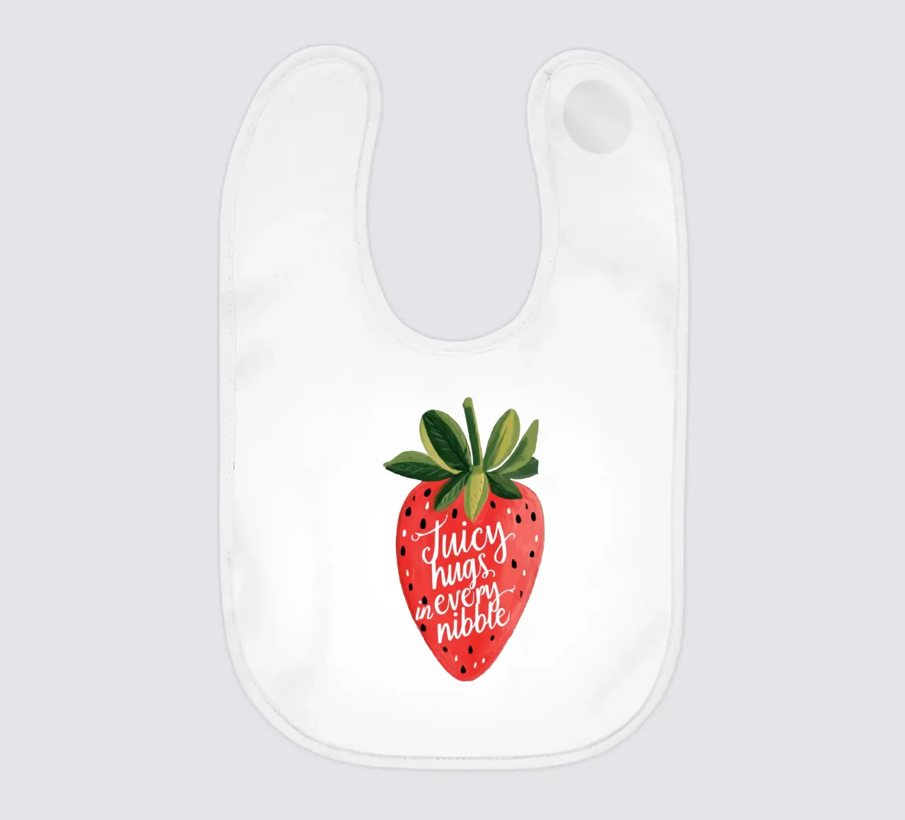 Citazione di frutti di bosco con frutta sorridente e colori tenui bavaglino da Modern Muse