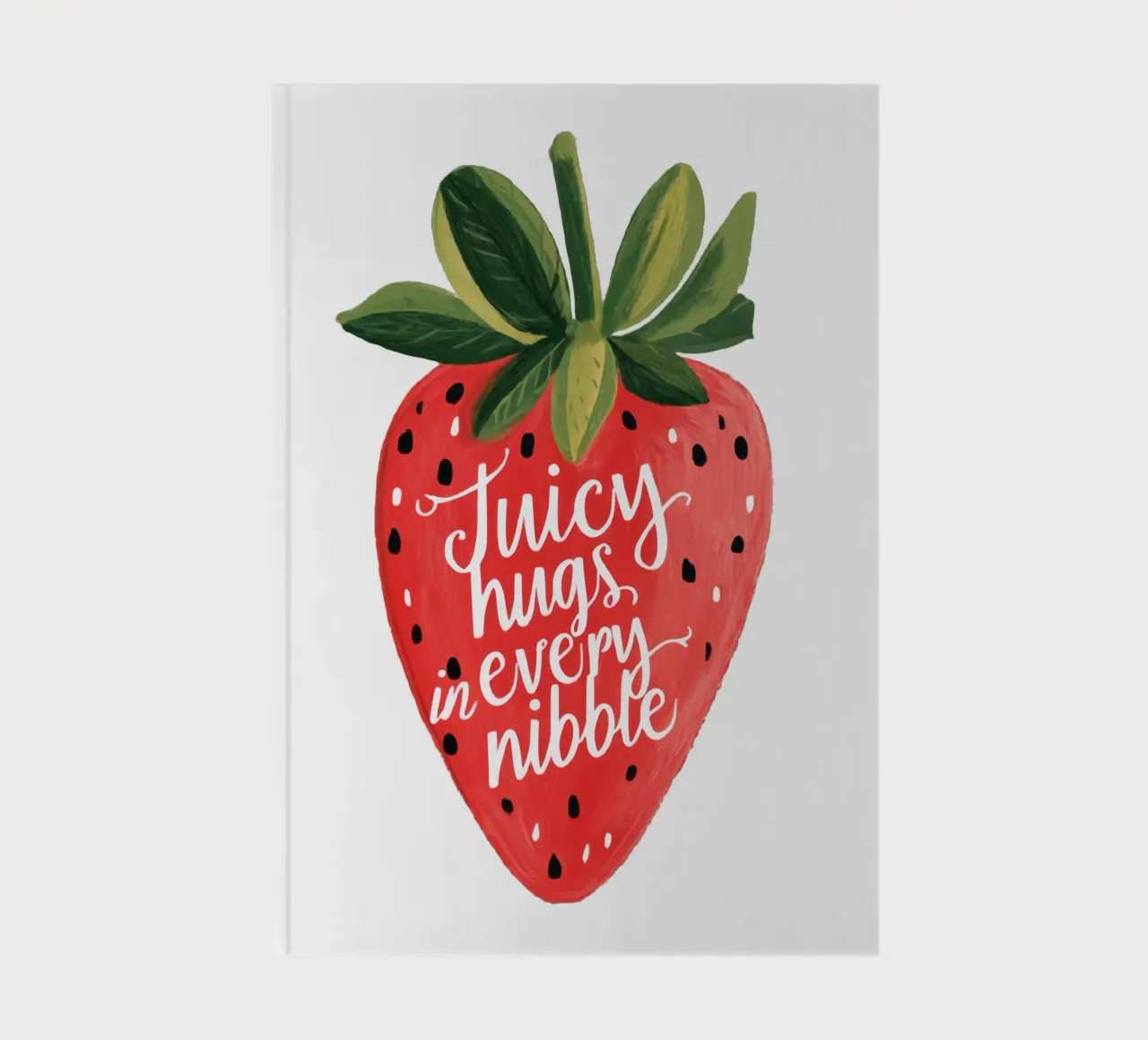 Citation de baies sucrées avec des fruits souriants et des couleurs douces carnet de notes de Modern Muse