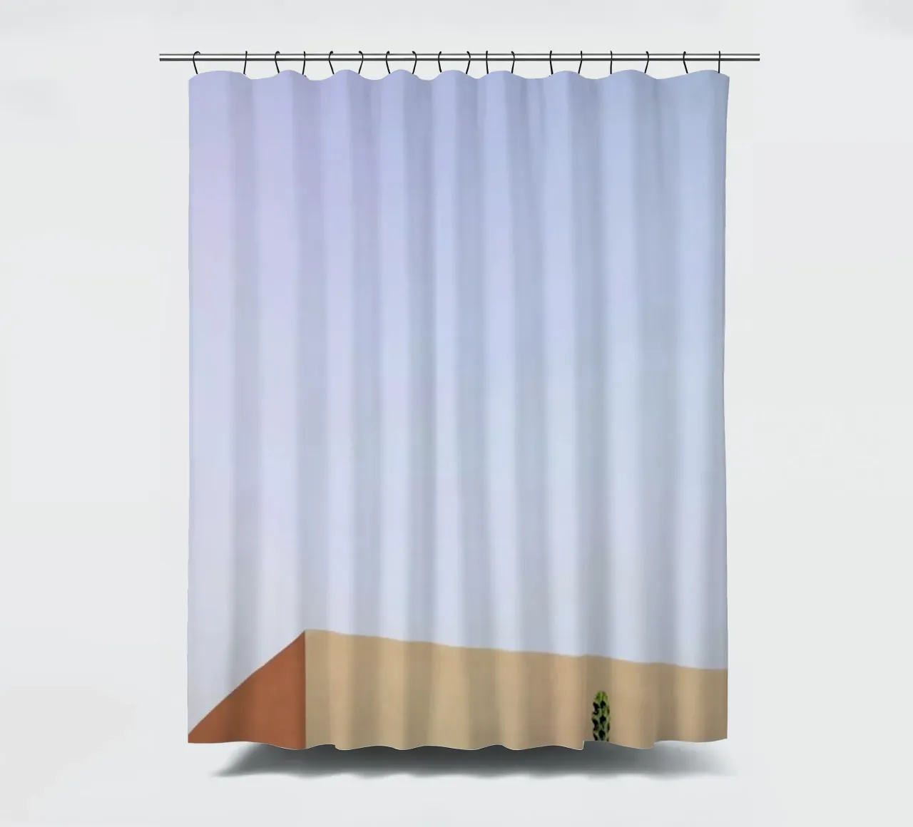 Cactus House shower curtain by Rupert Höller