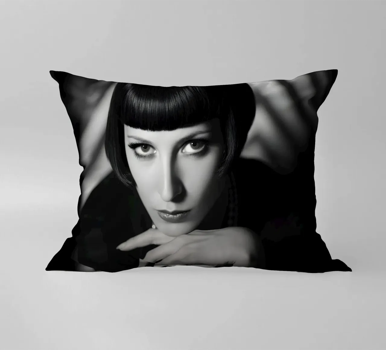 Seduction in view decorative cushion by M-Ulrich-Digital Art