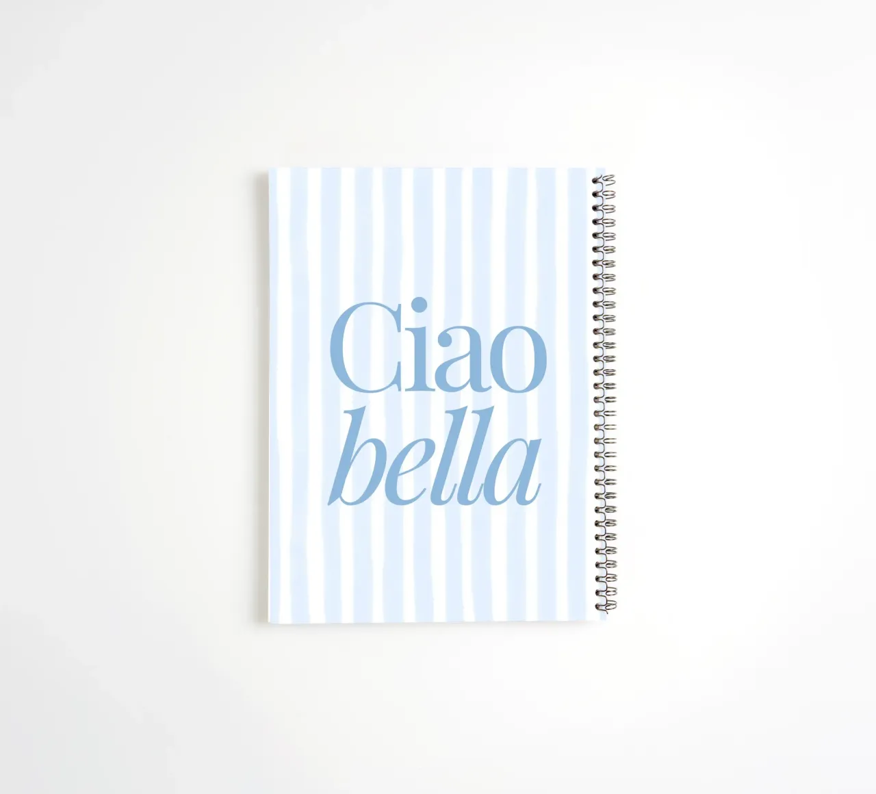 Ciao Bella Print, Travel Poster, Summer Art spiral notebook by DolceVita