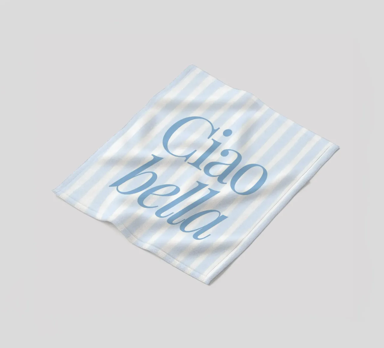 Ciao Bella Print, Travel Poster, Summer Art fleece blanket by DolceVita