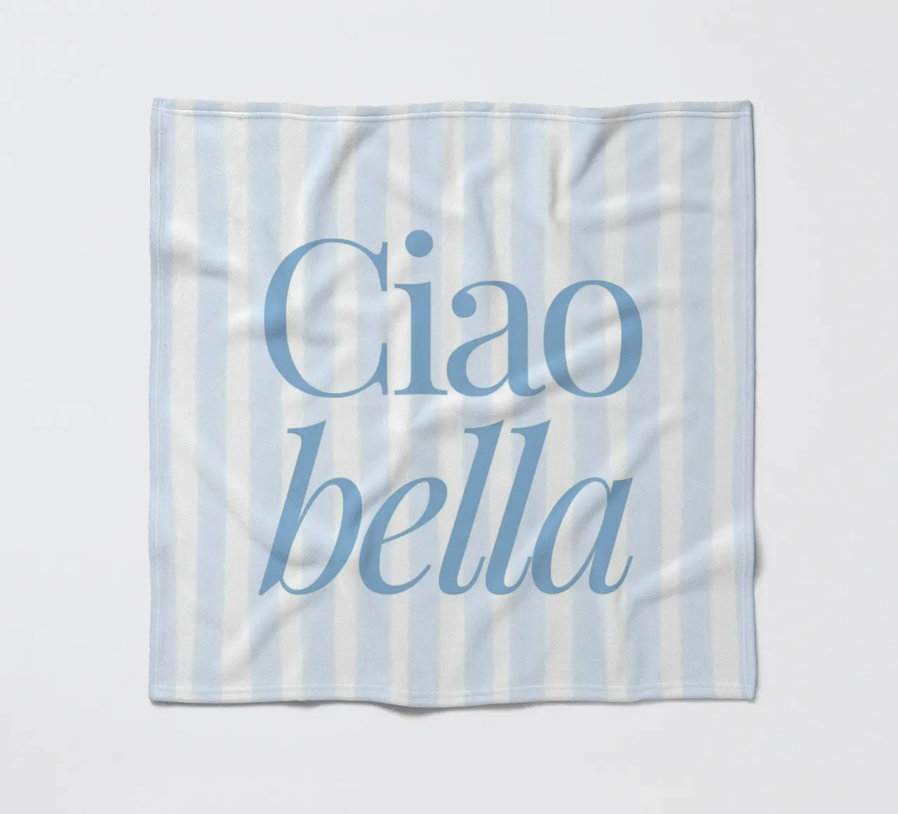 Ciao Bella Print, Travel Poster, Summer Art fleece blanket by DolceVita