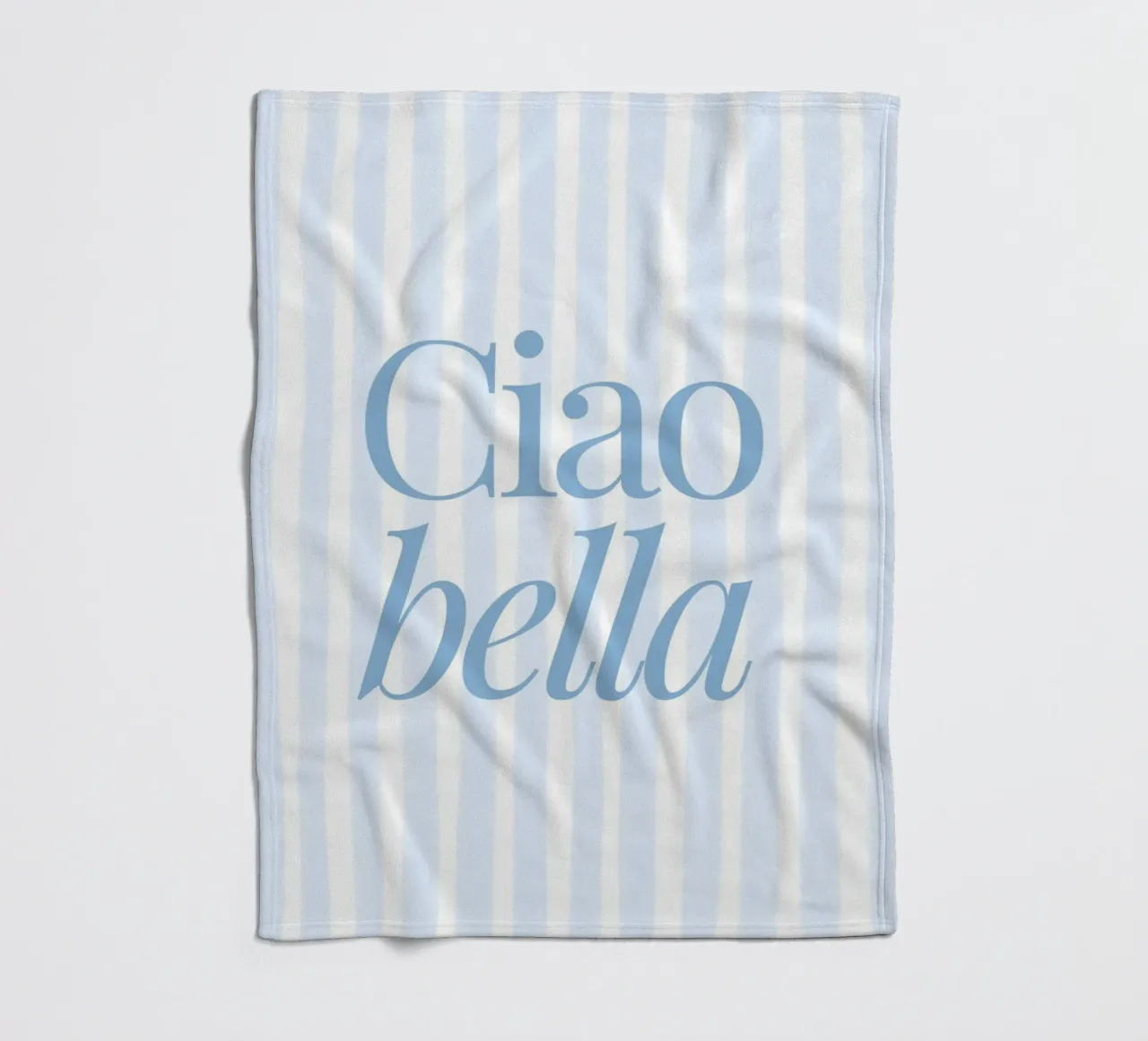Ciao Bella Print, Travel Poster, Summer Art fleece blanket by DolceVita