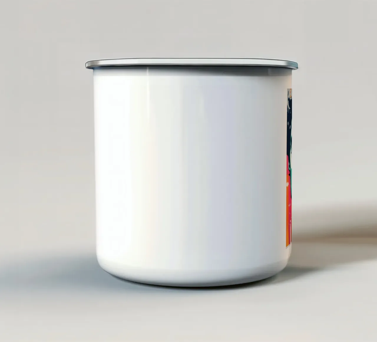 Ritratto d'arte pop di John Lennon ottimista tazza in smalto da Autofocus