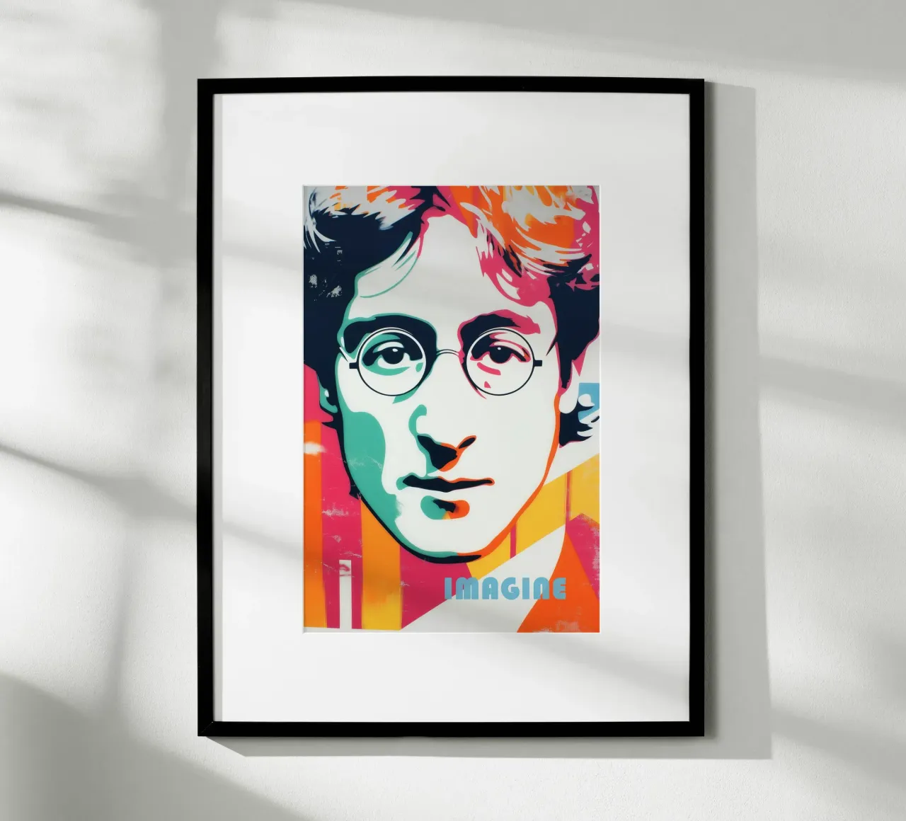 Imagine | Optimistic John Lennon Pop Art Portrait poster by Autofocus
