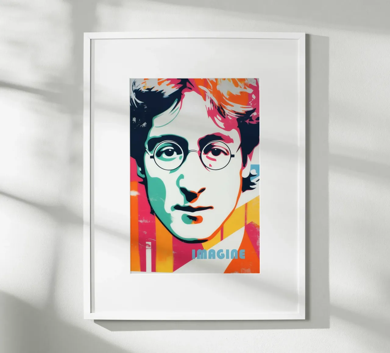 Imagine | Optimistic John Lennon Pop Art Portrait poster by Autofocus