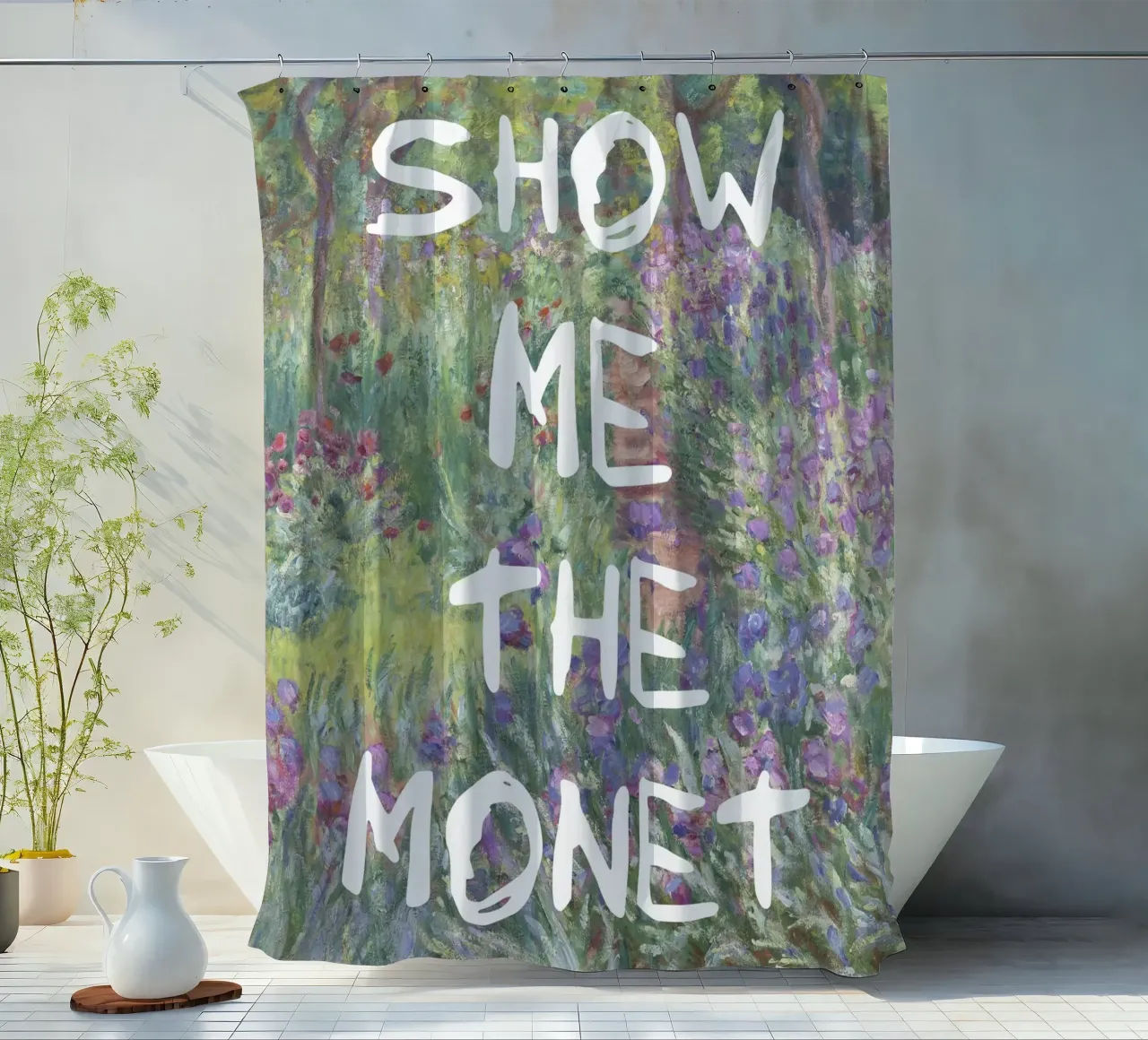 Mostrami il Monet tenda da doccia da Vintagrafica