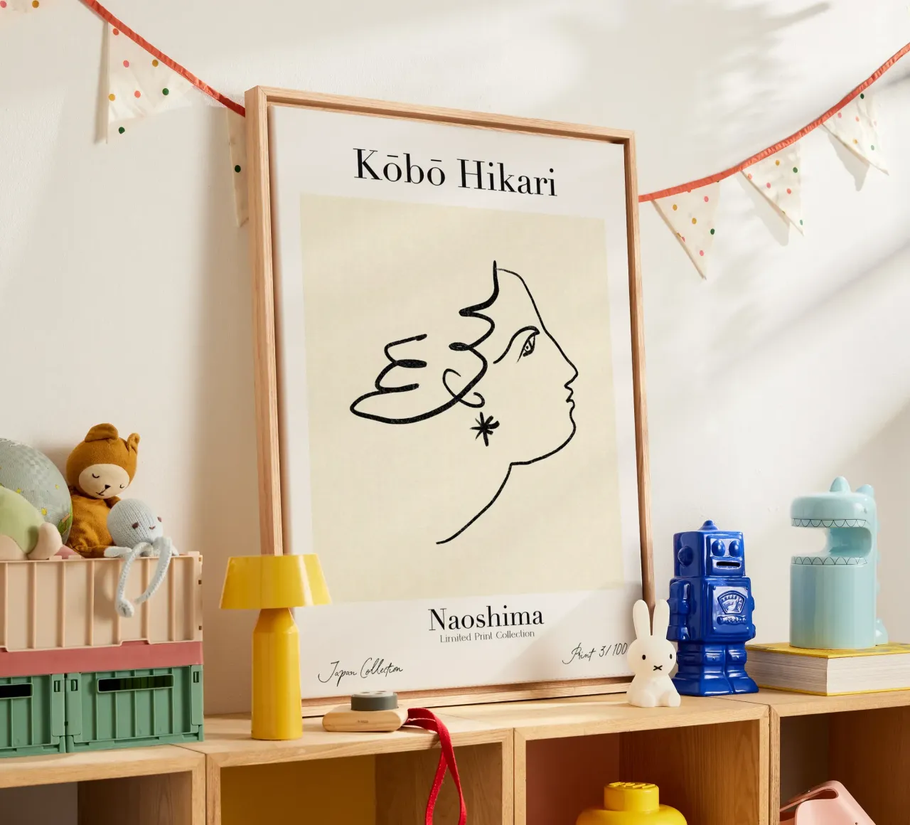 Kobo Hikari No 03 tela con Cornice a cassetta da treechild