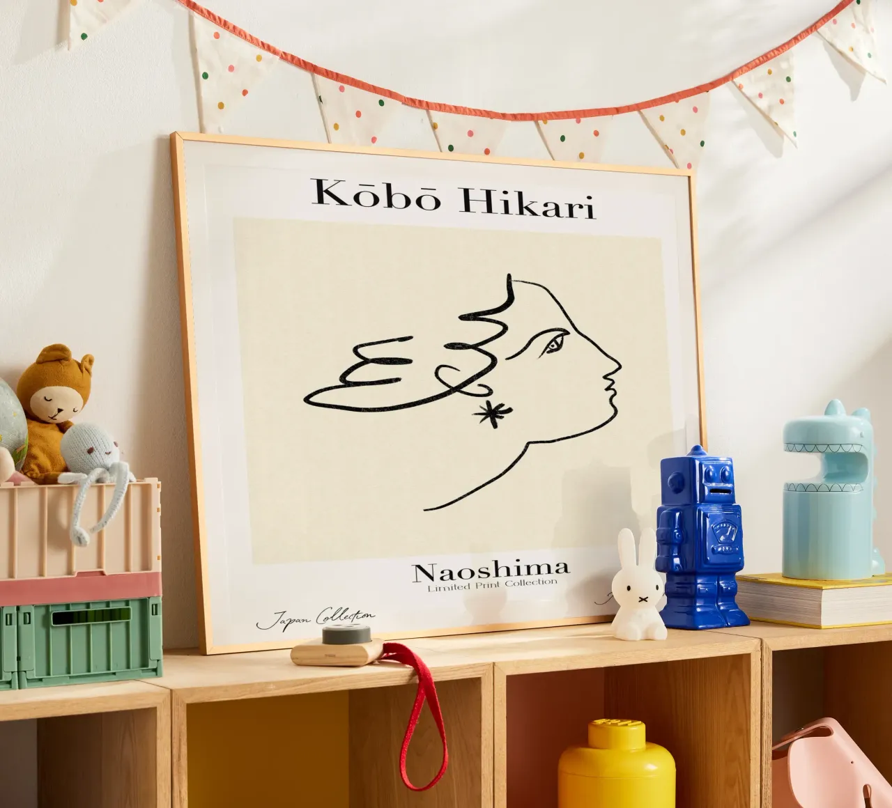 Kobo Hikari No 03 poster con telaio in plastica da treechild