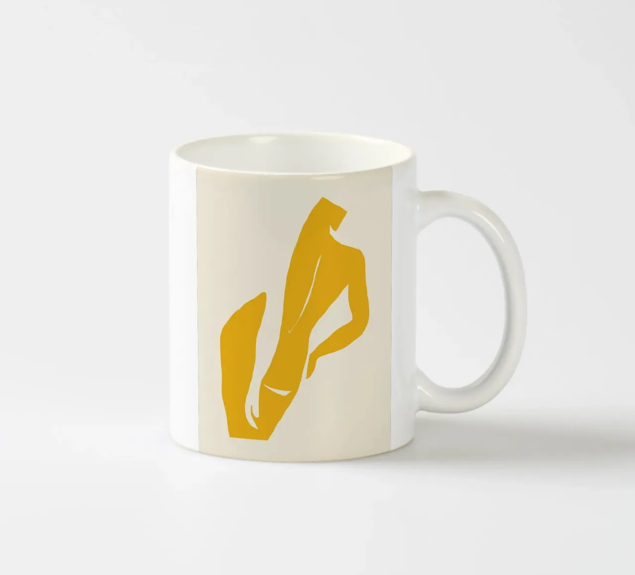 La muse jaune mug en céramique de Little Dean