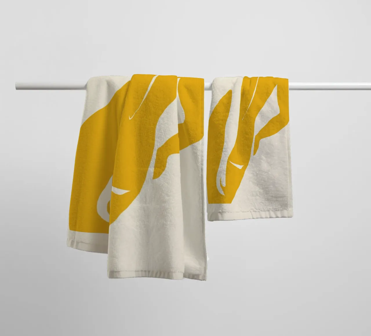 La muse jaune serviette de bain de Little Dean