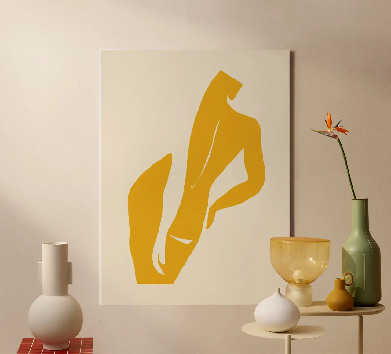 The yellow muse canvas by Little Dean