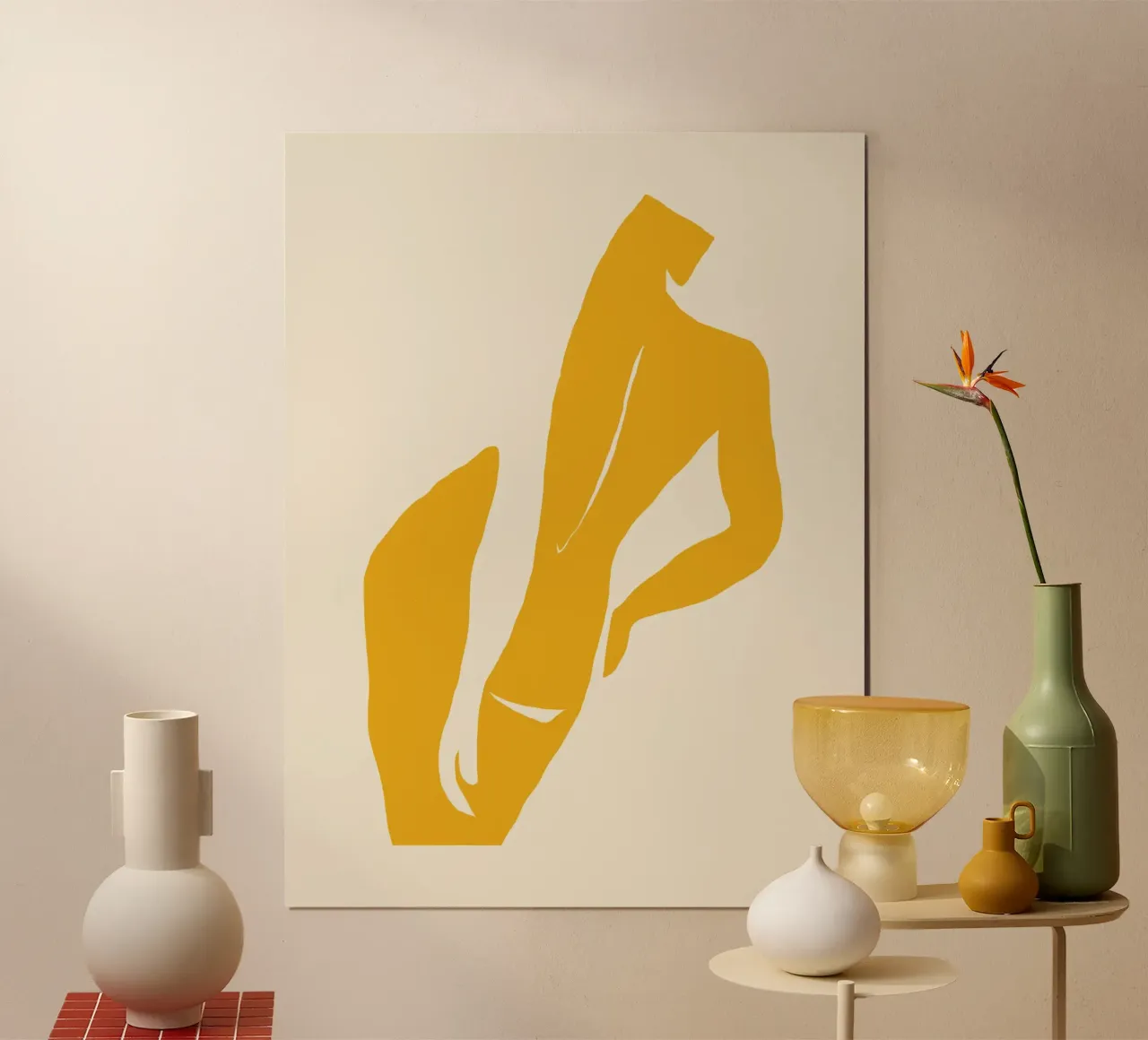 La muse jaune poster de Little Dean