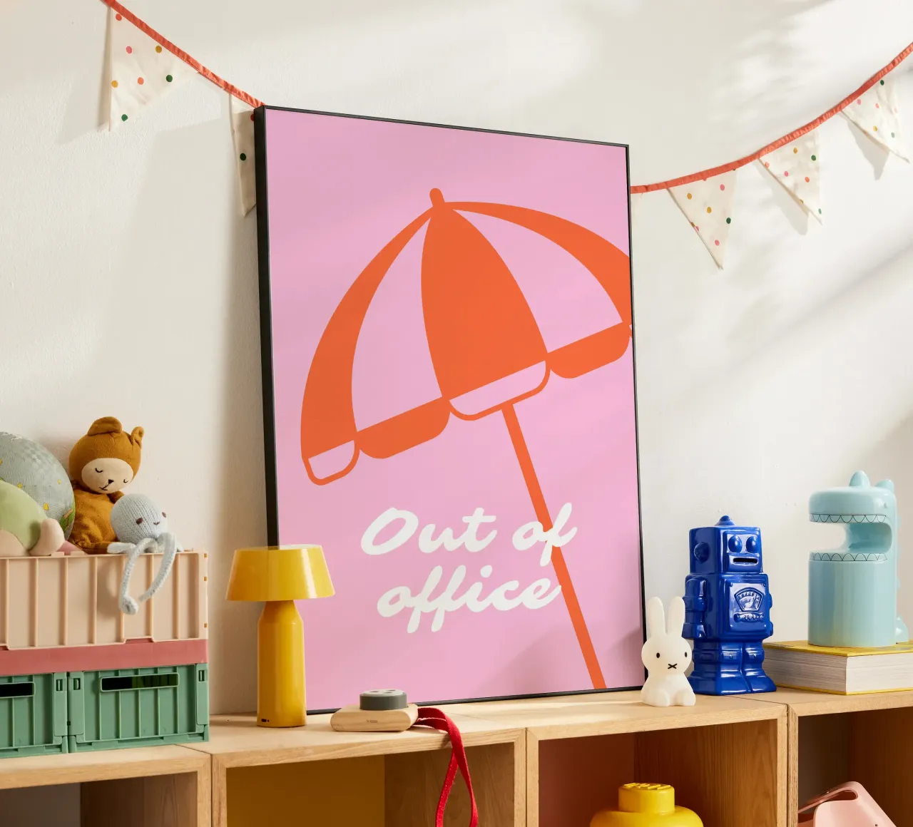 Out of office I alluminio dibond da Bureau Purpur