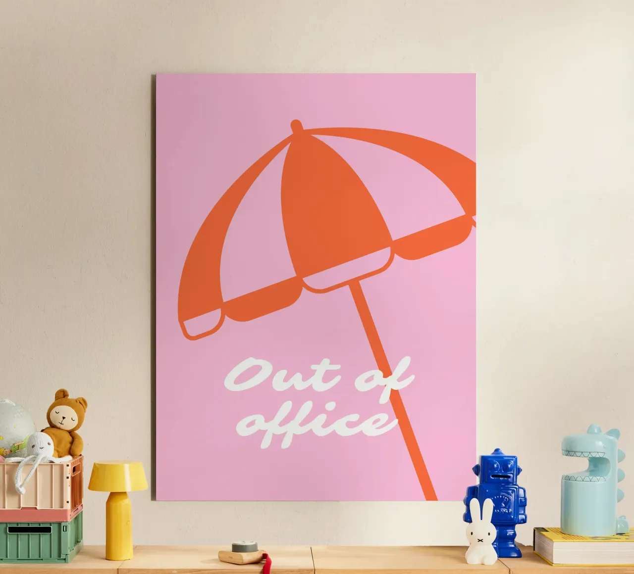 Out of office I alluminio dibond da Bureau Purpur
