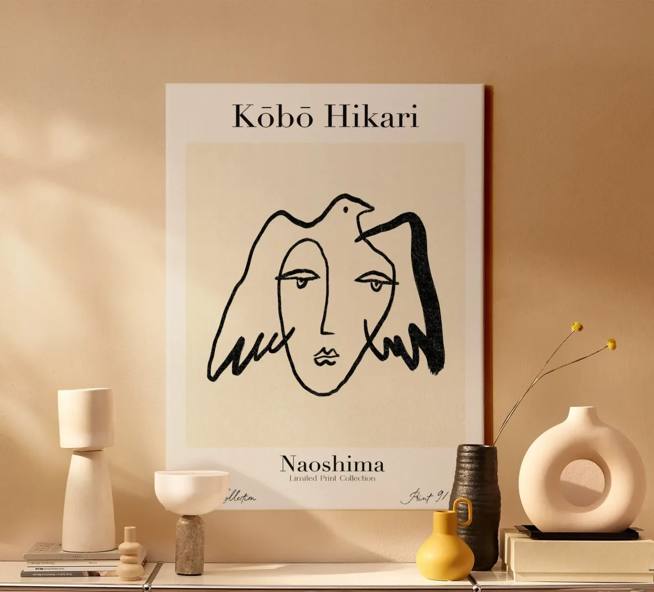 Kobo Hikari No 09 tela con Cornice a cassetta da treechild