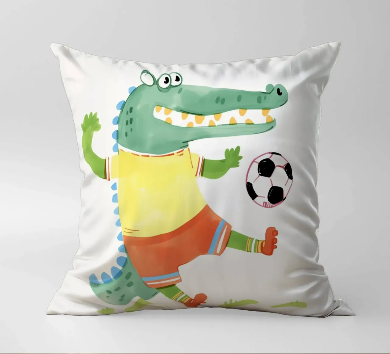 Divertimento a calcio con Kroko cuscino da Carinaprint