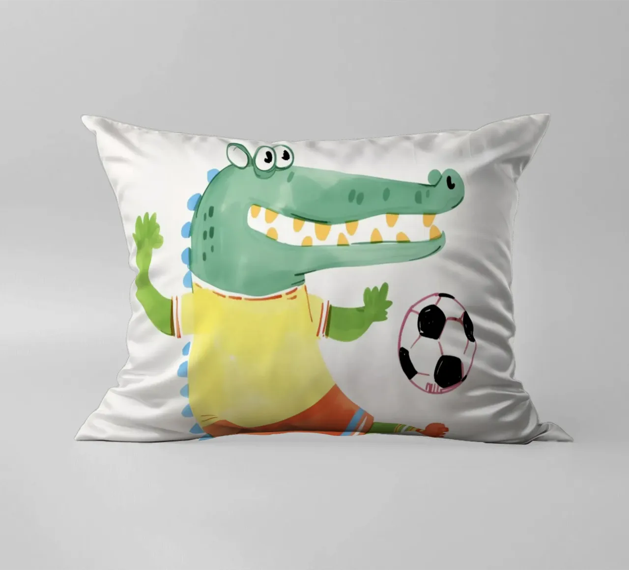 Divertimento a calcio con Kroko cuscino da Carinaprint