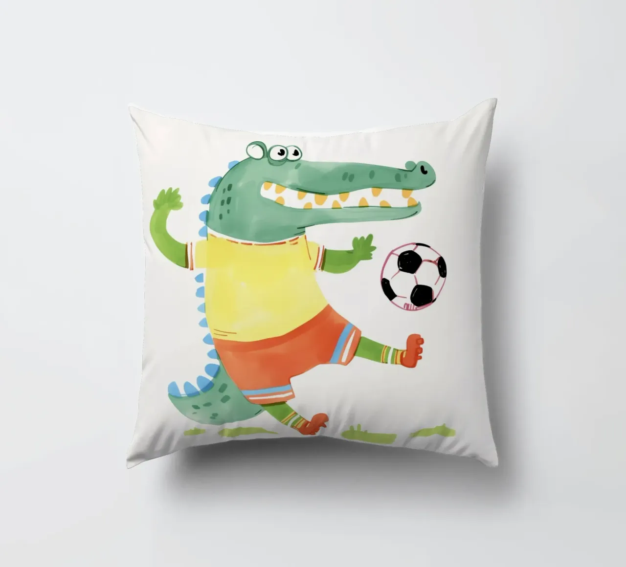Divertimento a calcio con Kroko cuscino da Carinaprint