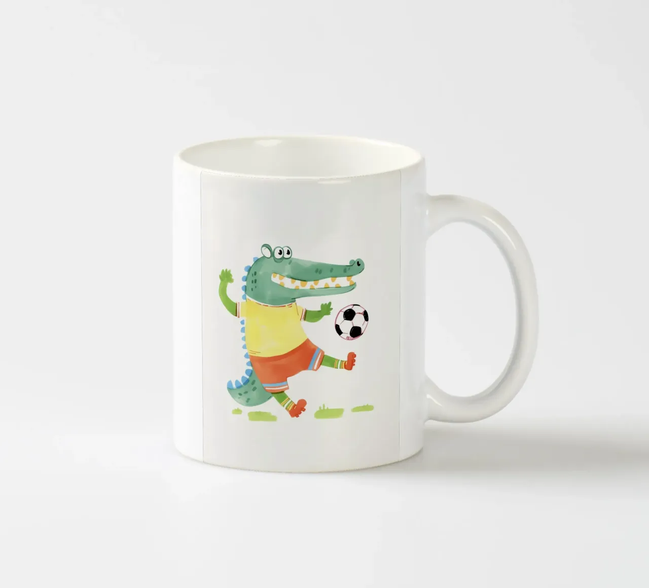 Divertimento a calcio con Kroko tazza in ceramica da Carinaprint