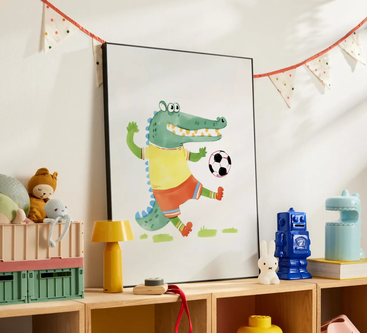 Divertimento a calcio con Kroko alluminio dibond da Carinaprint