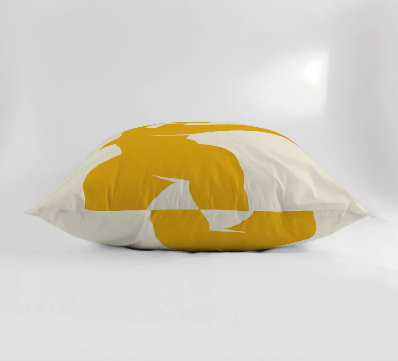 The yellow muse 02 decorative cushion by Little Dean