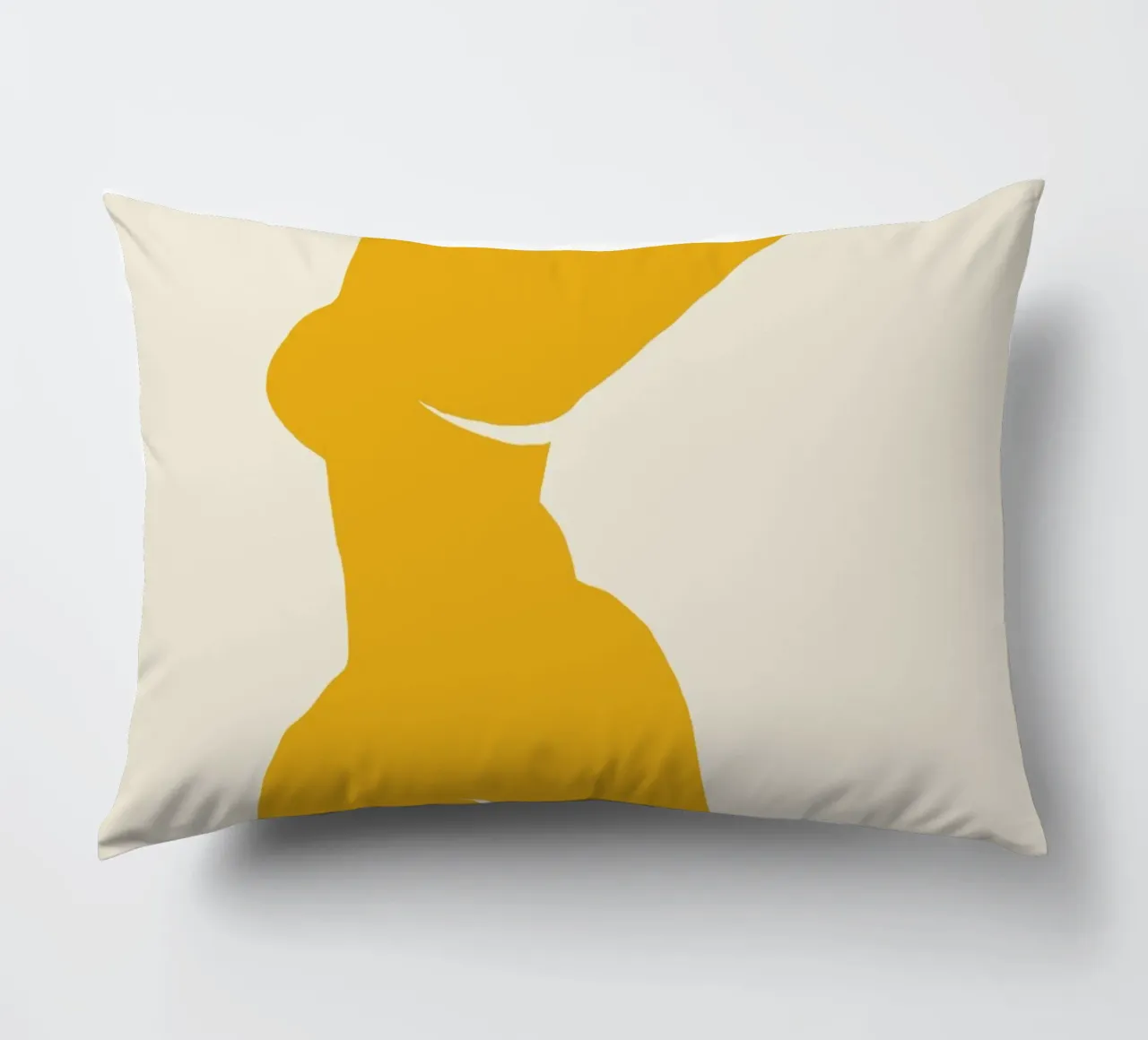 The yellow muse 02 decorative cushion by Little Dean