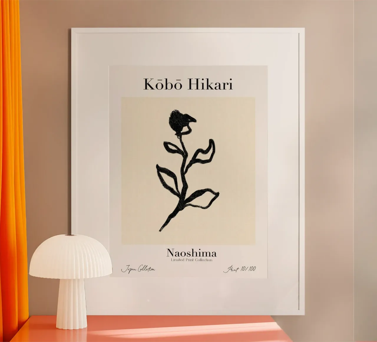 Kobo Hikari No 10 poster con telaio in plastica da treechild
