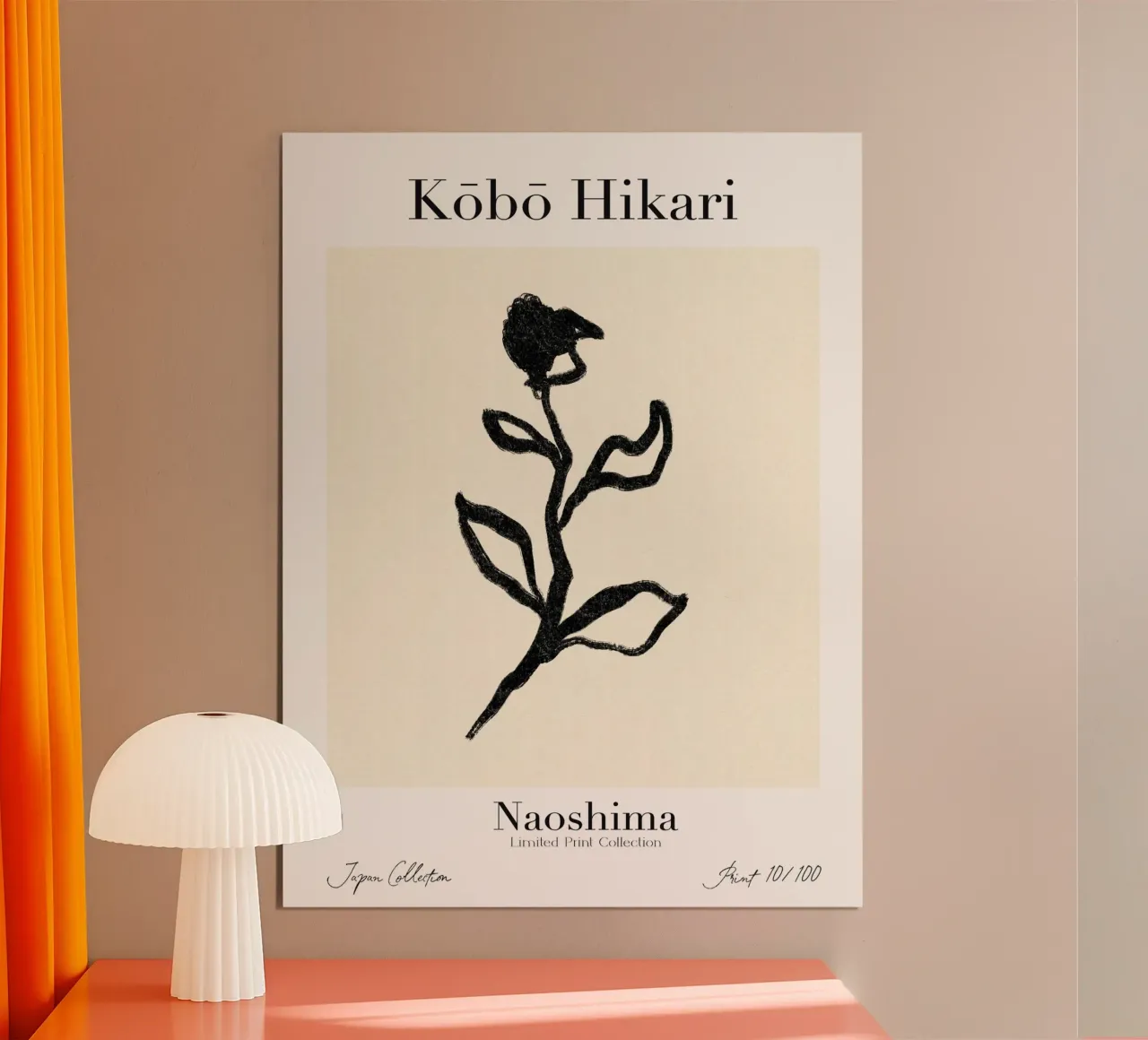 Kobo Hikari No 10 poster con telaio in plastica da treechild