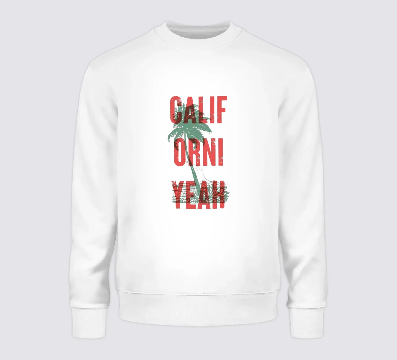Californiyeah Vintage Palm Tree sweatshirt by Vintagrafica