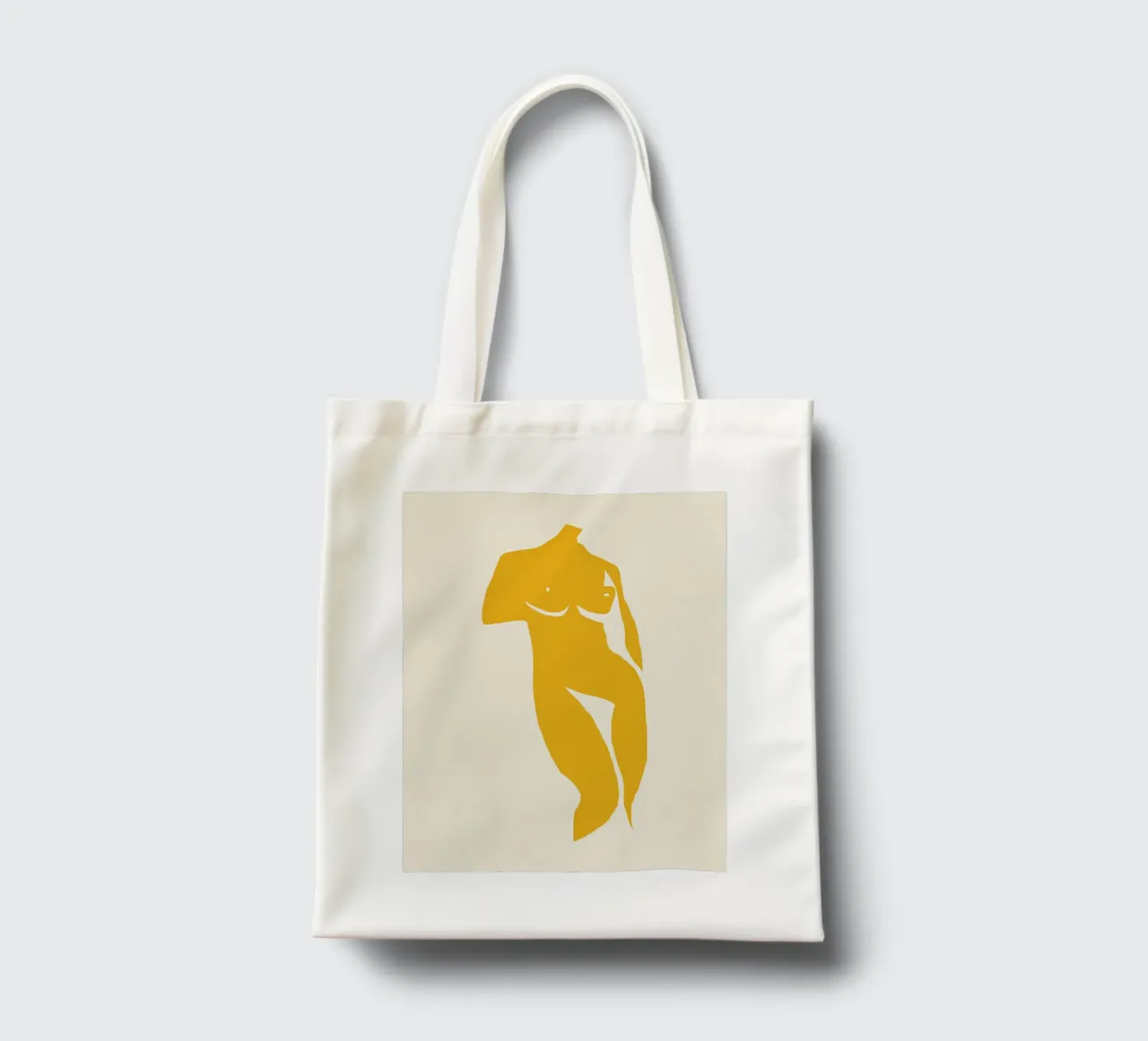 The yellow muse 03 tote bag by Little Dean