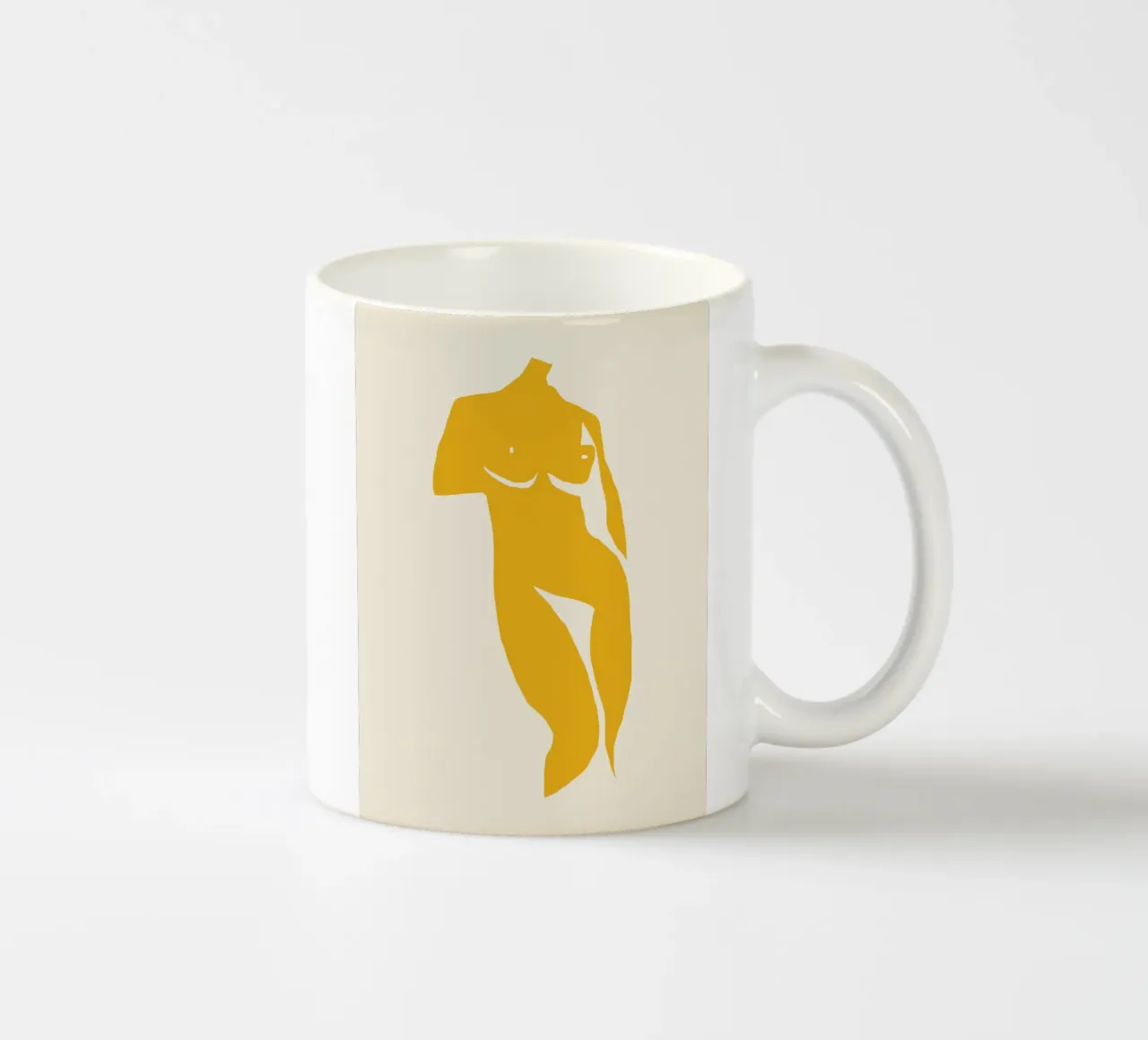 La musa gialla 03 tazza in ceramica da Little Dean