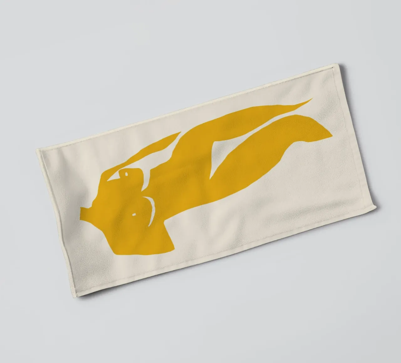 La muse jaune 03 serviette de bain de Little Dean