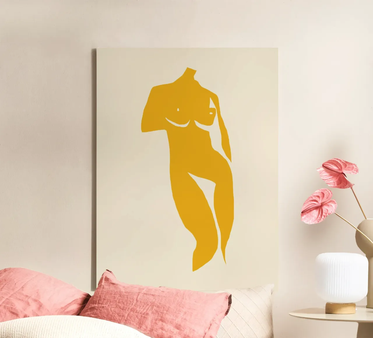 The yellow muse 03 canvas by Little Dean
