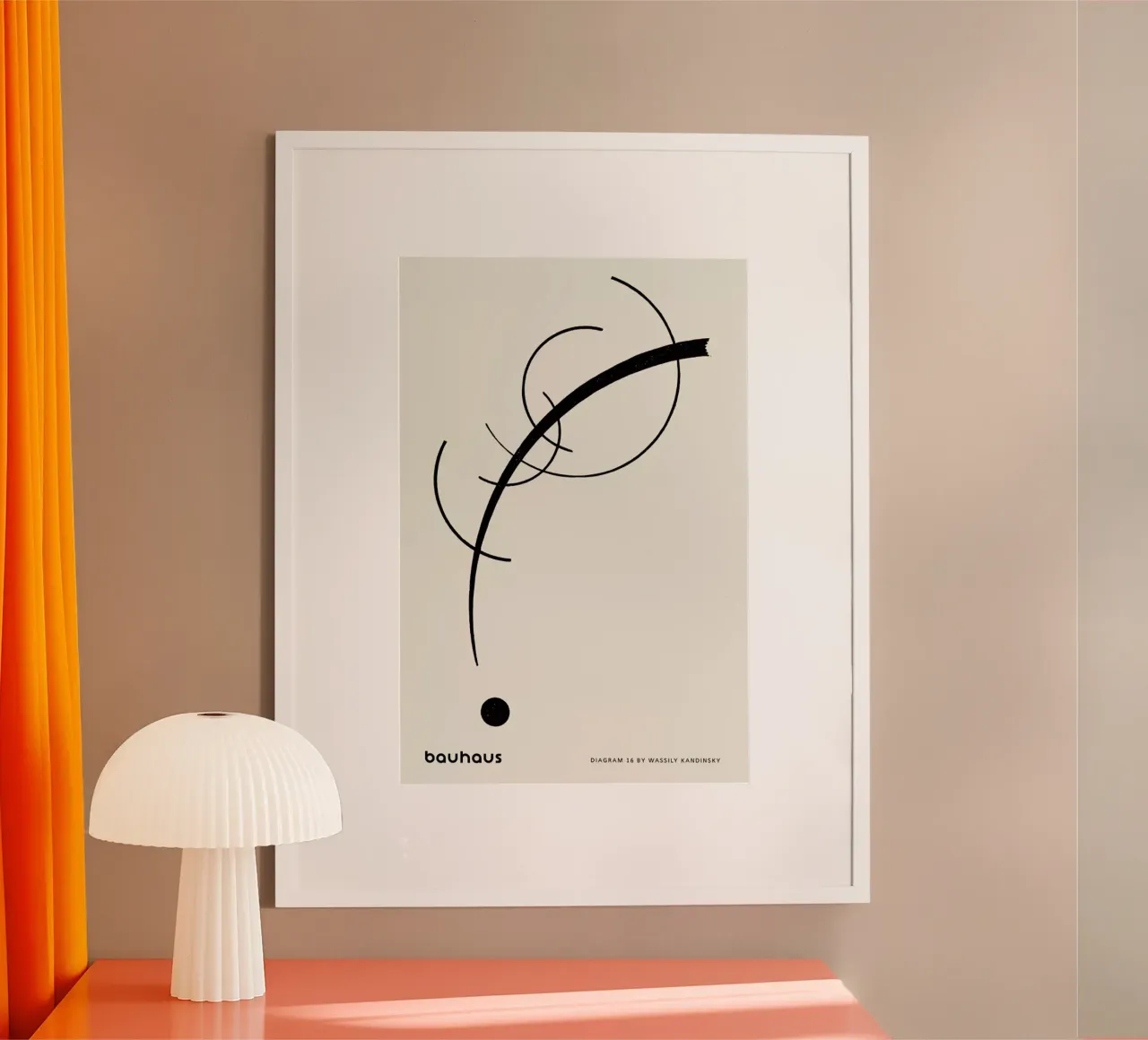 Kandinsky - Diagram 16 poster con telaio in alluminio da Vintage by JUNIQE