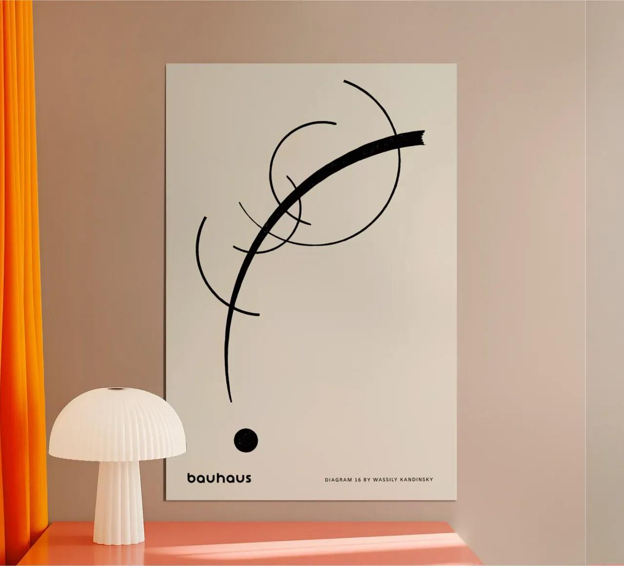 Kandinsky - Diagram 16 poster con telaio in alluminio da Vintage by JUNIQE