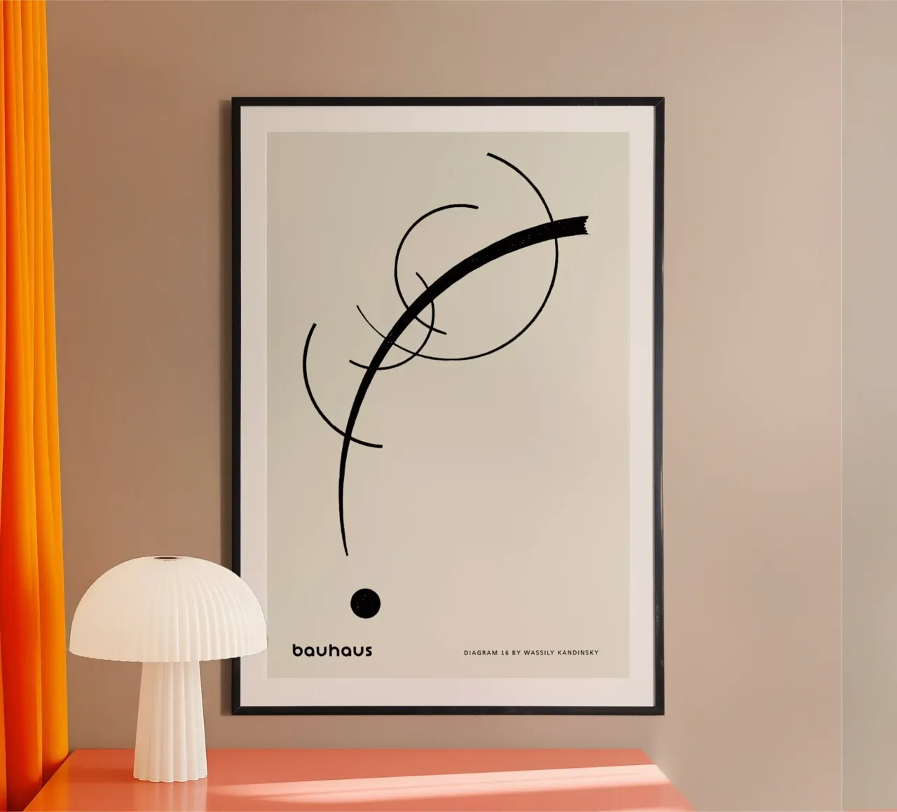 Kandinsky - Diagram 16 poster con telaio in alluminio da Vintage by JUNIQE