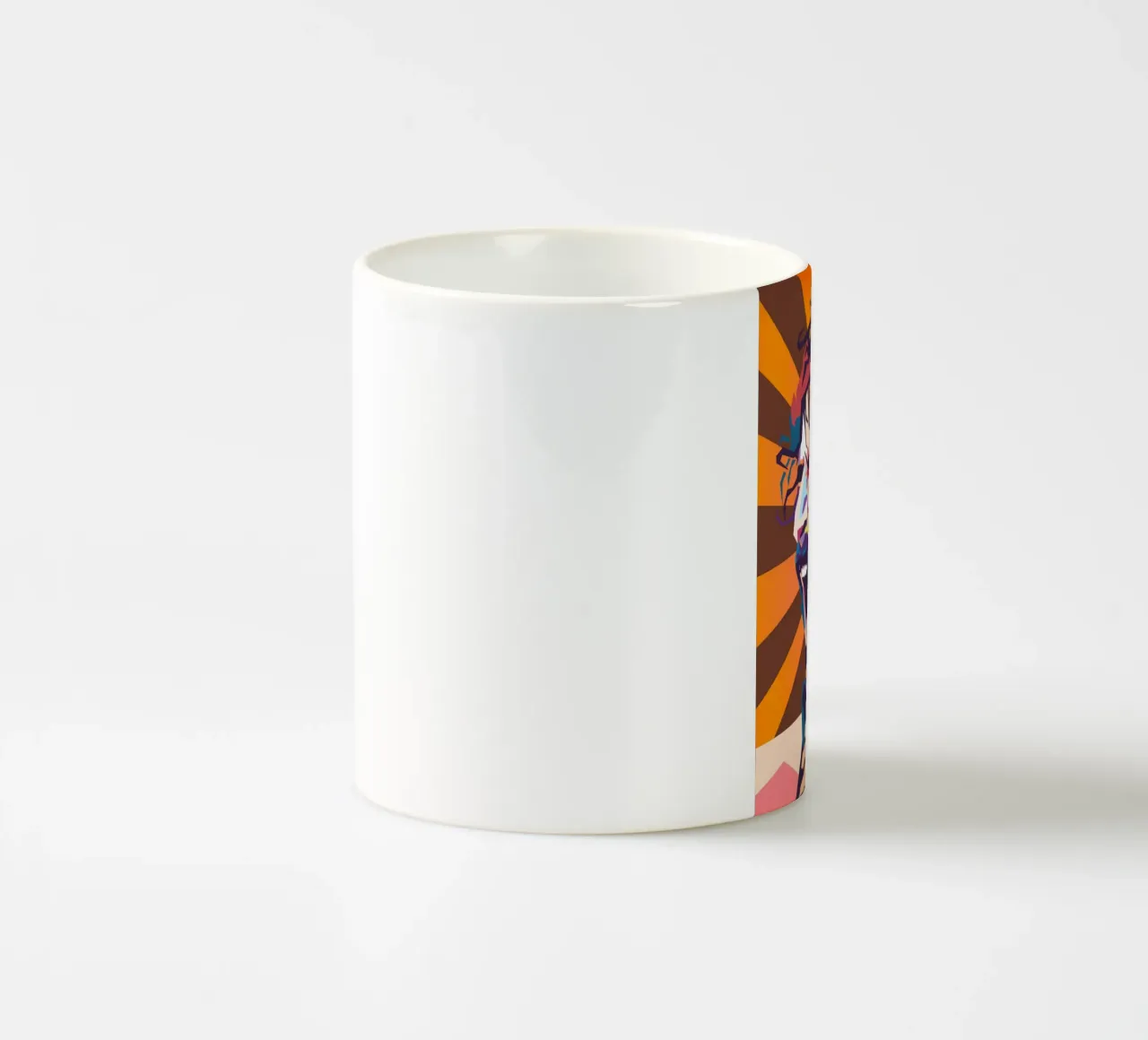 Ritratto pop art di Frank Zappa tazza in ceramica da Hantamrata