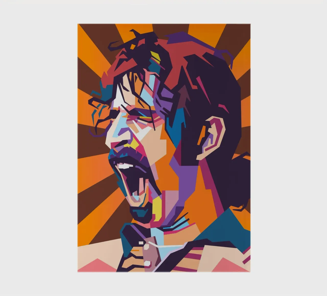 Frank Zappa pop art portrait notebook by Hantamrata