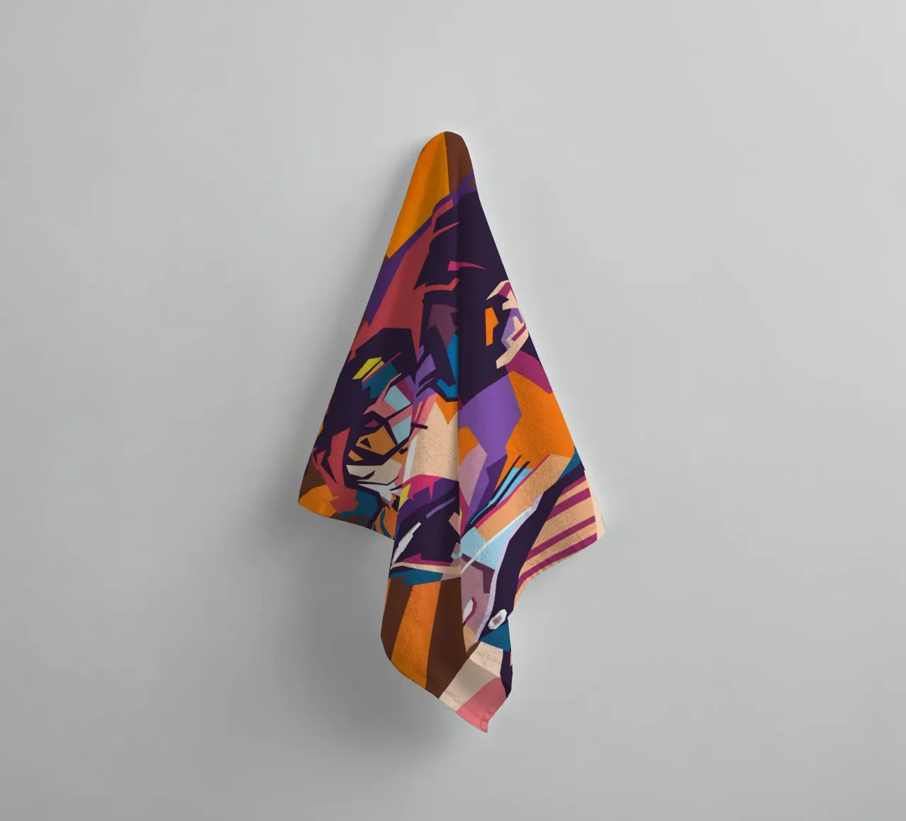 Ritratto pop art di Frank Zappa asciugamano da bagno da Hantamrata