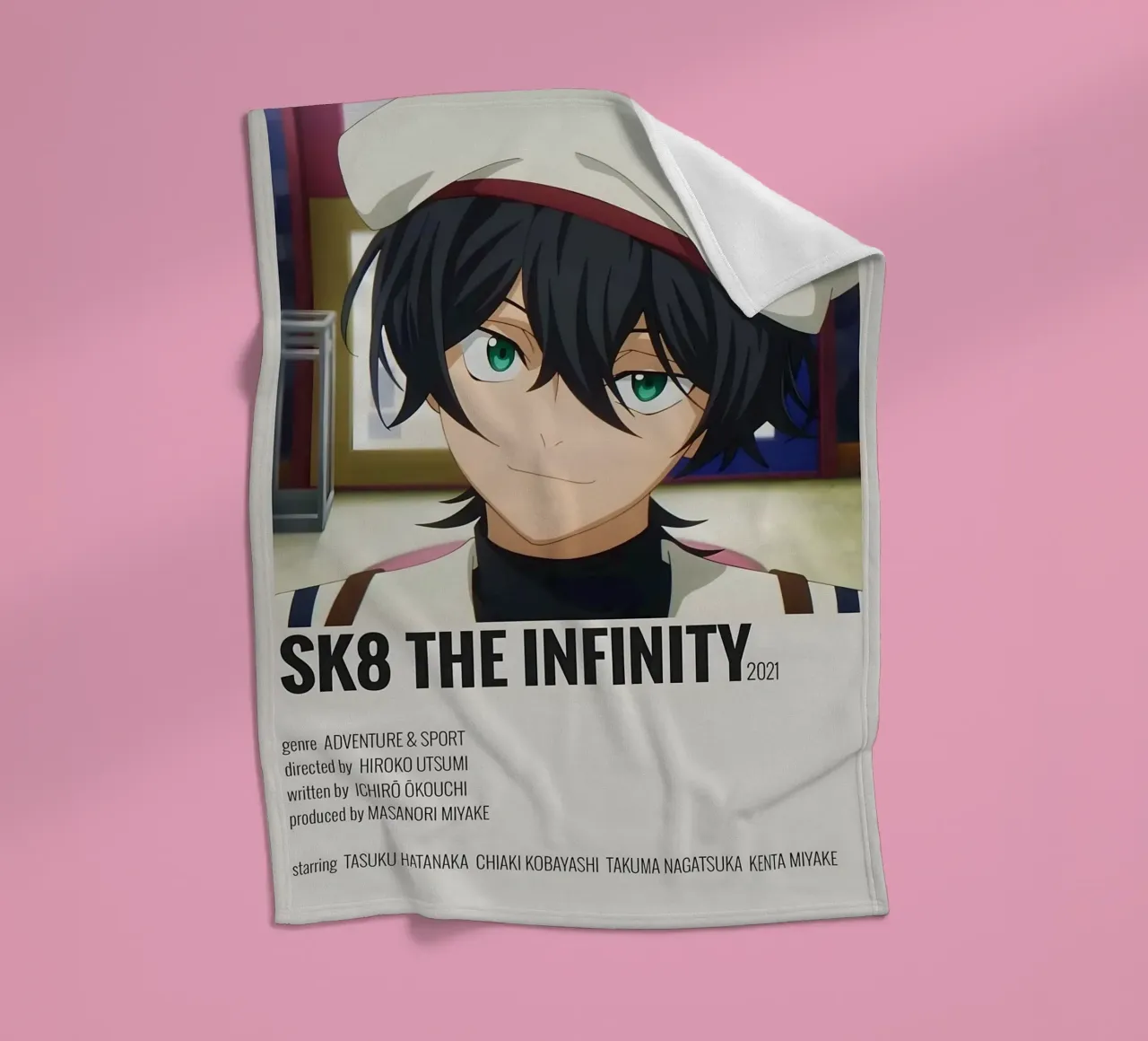 SK8 THE INFINITY 2021 fleece blanket by Totoya