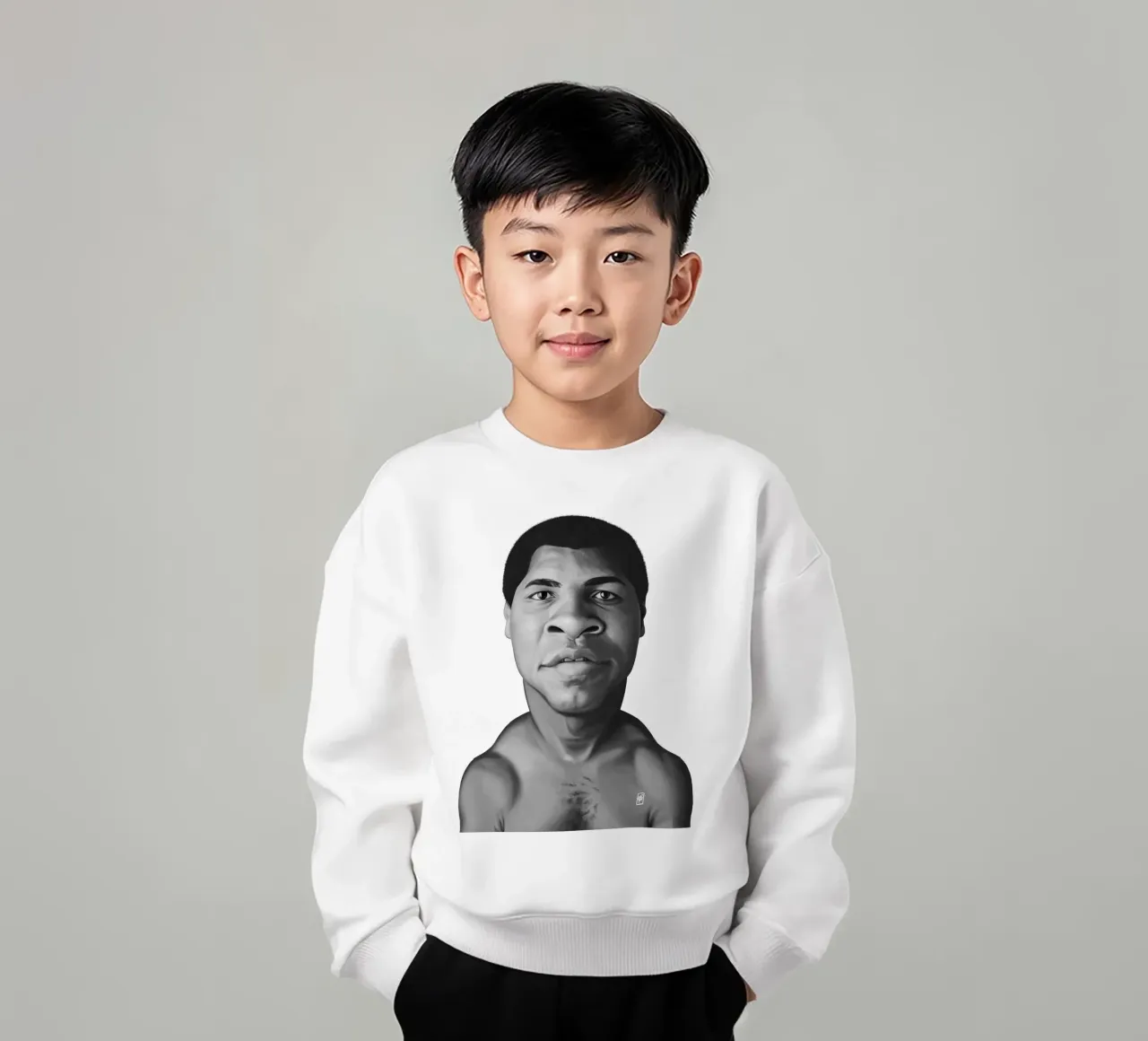 Muhammad Ali felpa bambino da Rob Art | Illustration