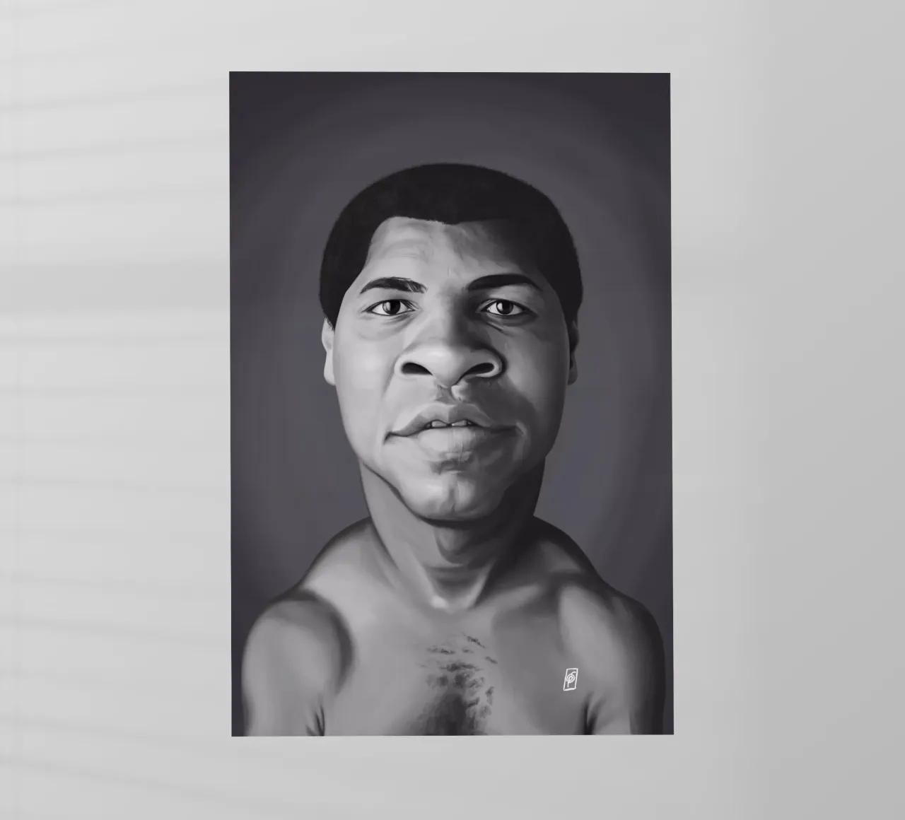 Muhammad Ali pellicola backlit da Rob Art | Illustration