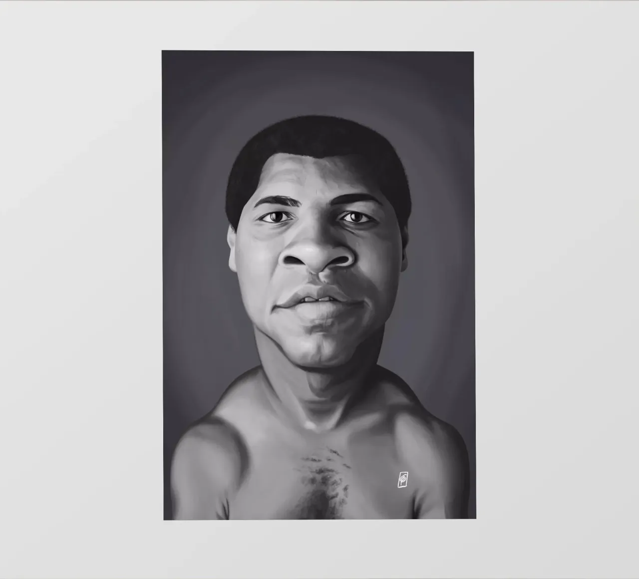 Muhammad Ali pellicola backlit da Rob Art | Illustration