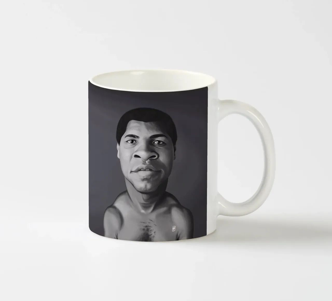 Muhammad Ali tazza in ceramica da Rob Art | Illustration